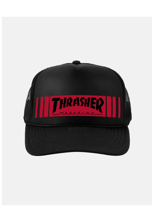 Bar Trucker Snapback black Vorderansicht