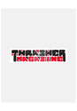 Blocks 4x1 Sticker white-red Vorderansicht