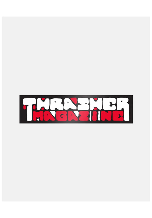 Blocks 4x1 Sticker black-red Vorderansicht