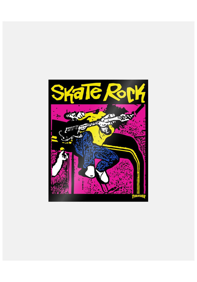Skate Rock Vol. II 2,75x 3,25 Sticker pink Vorderansicht