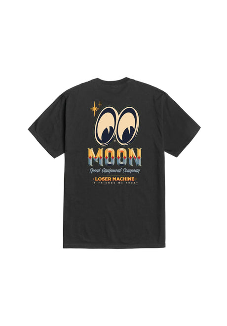 Loser-Machine x Mooneyes Sign Board T-Shirt black – Vorderansicht