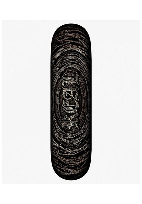 Real Team Barbed Wire Foil Oval Deck black – Vorderansicht
