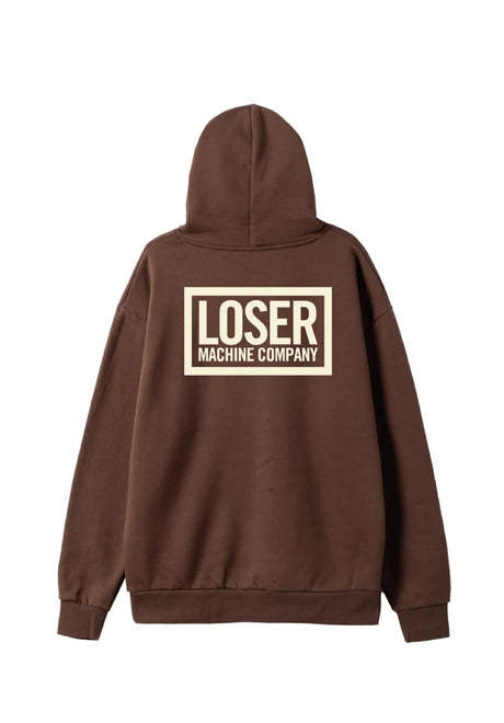 Loser-Machine Loser Box '09 Heavyweight Hoodie brown – Vorderansicht
