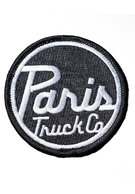 Paris Dot Logo 2,75" Large Patch diverser Artikel black-white – Vorderansicht