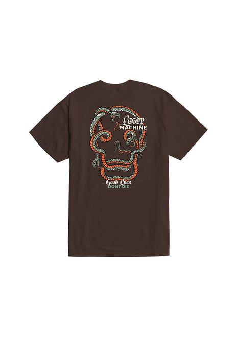 Loser-Machine Snake Eyes T-Shirt java-brown – Vorderansicht