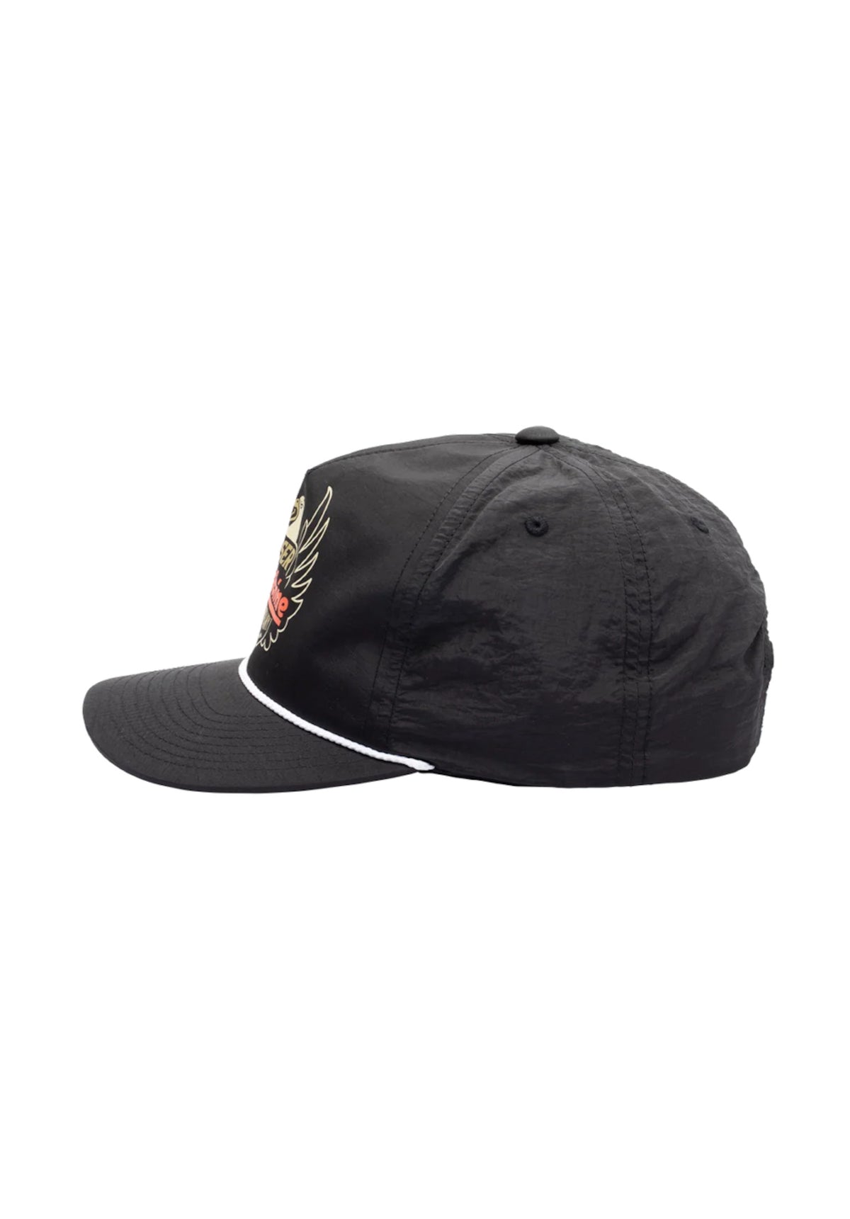 Loser-Machine Winston 5-Panel Nylon Unstructured Snapback Cap black – Rückenansicht