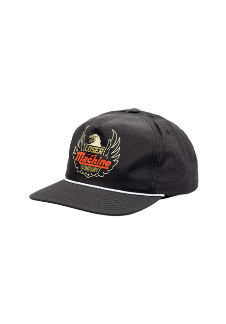Loser-Machine Winston 5-Panel Unstructured Snapback Cap black – Vorderansicht