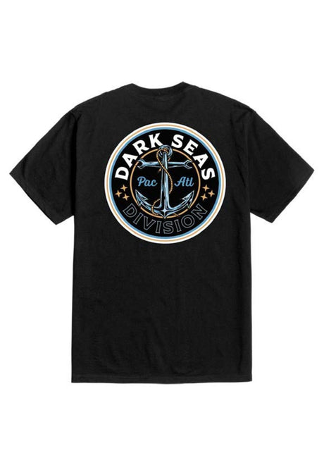 Dark Seas Anchors Up T-Shirt black – Vorderansicht