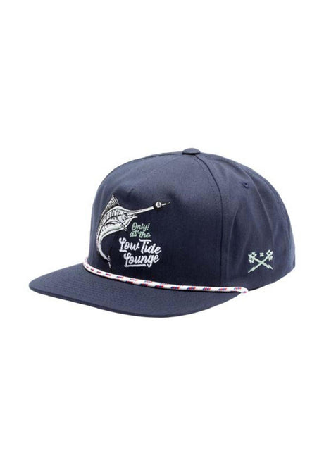 Dark Seas Legion 5-Panel Twill Unstructured Snapback Cap navy – Vorderansicht
