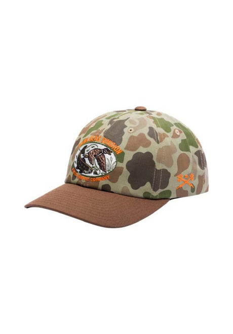 Dark Seas Harvest 6-Panel Twill Unstructured Cap offwhite-green – Vorderansicht