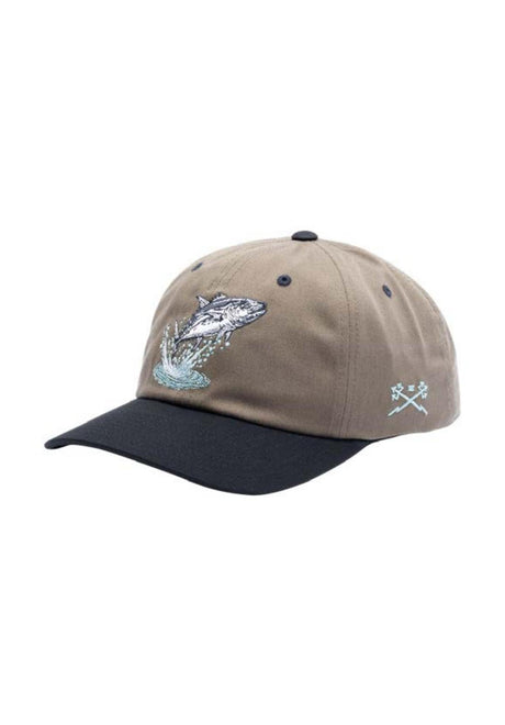 Dark Seas Jumper 2 6-Panel Twill Unstructured Cap olive-black – Vorderansicht