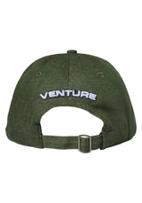 Venture Retro V 6-Panel Low Denim Unstructured Snapback Cap olive-denim – Rückenansicht