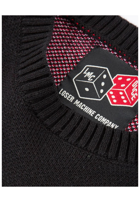 Loser-Machine x DICE Quarterly Sweatshirt black – Oberansicht