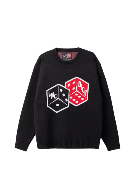 Loser-Machine x DICE Quarterly Sweatshirt black – Vorderansicht