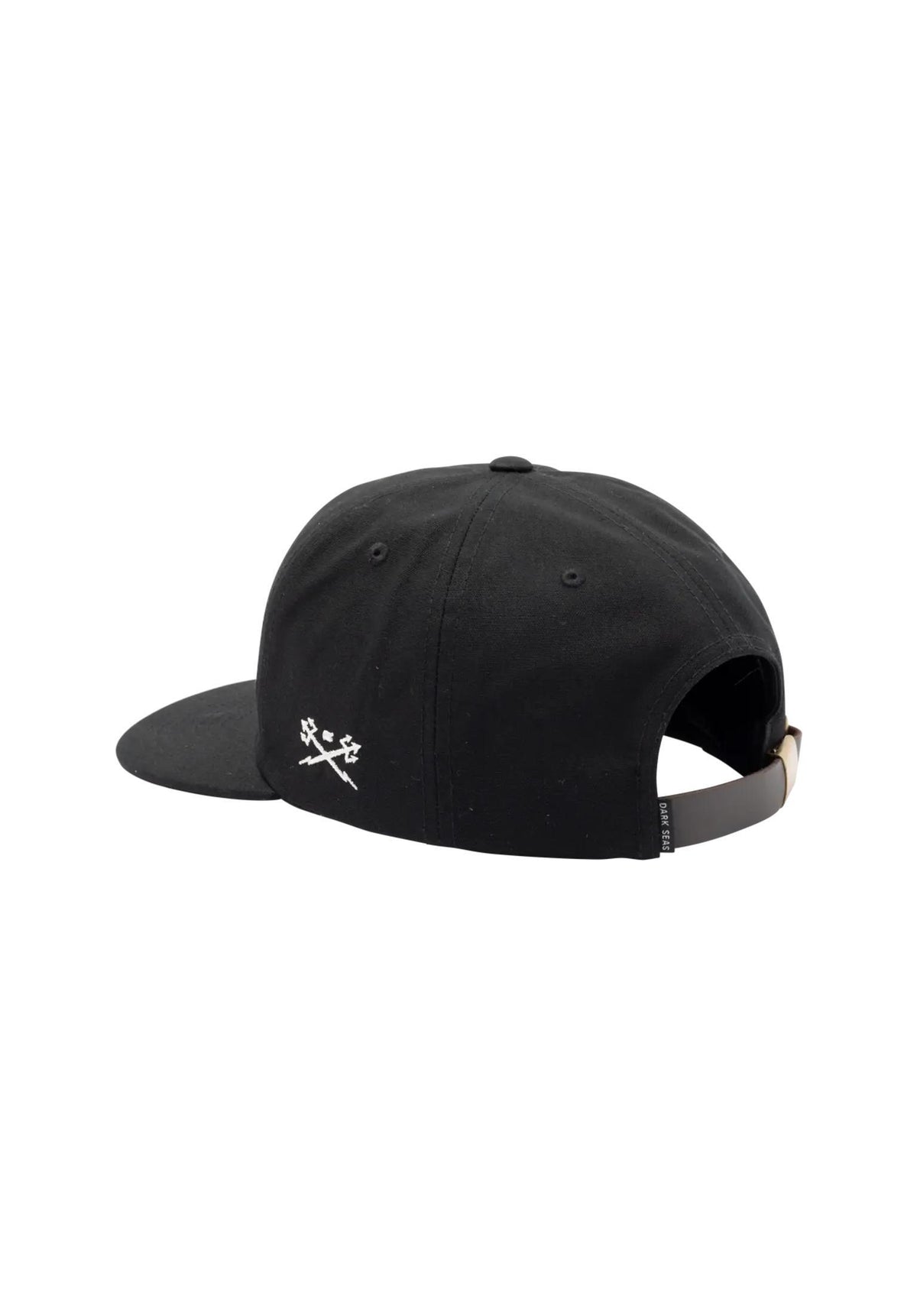 Dark Seas Clinch 5-Panel Canvas Unstructured Strapback Cap black – Rückenansicht