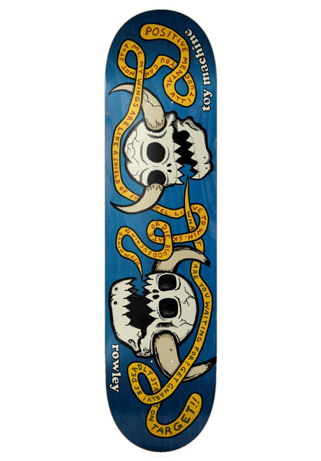 Toy-Machine Rowley Skulls Pro Deck various stains – Vorderansicht