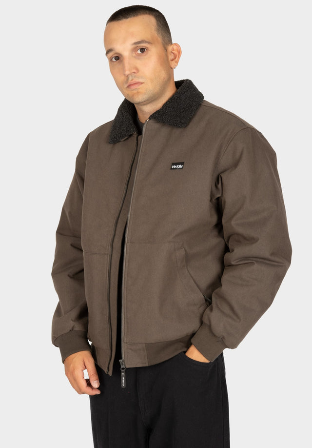 Dock36 Blouson black-olive Vorderansicht