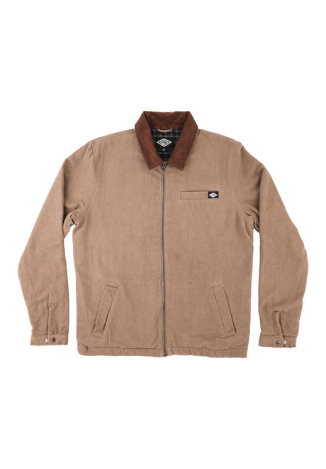 Independent Free On The Streets Work Jacket Übergangsjacke darksand – Vorderansicht