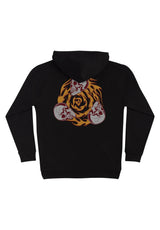 Creature Spiral Skull Heavyweight Hoodie black – Rückenansicht