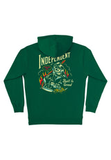 Independent Stay Sharp Heavyweight Hoodie darkgreen – Rückenansicht