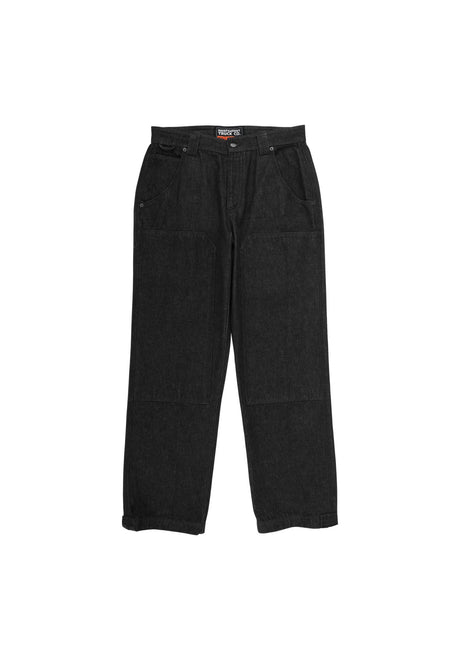 Independent Built To Grind Double Knee Jeans washedblack-denim – Vorderansicht
