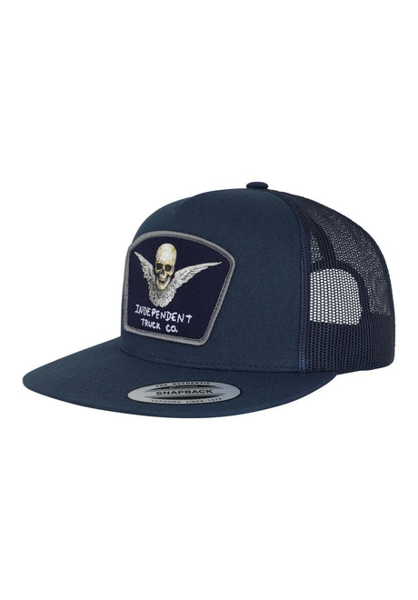 Independent Afterlight Mesh High Trucker Snapback Cap navy – Vorderansicht
