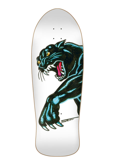 Santa-Cruz Nathas Sketch Panther Reissue Deck white – Vorderansicht