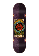 Santa-Cruz Delfino Ouroboros Pro Deck purple-black – Vorderansicht