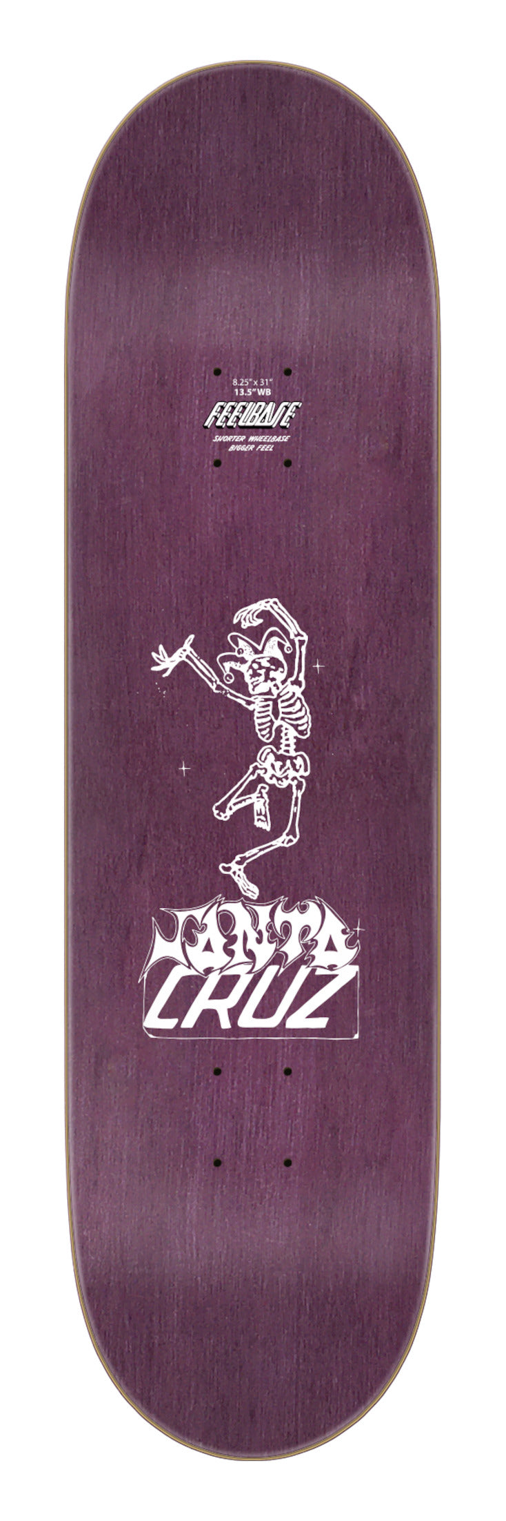 Santa-Cruz Delfino Puppet Master FeelBase Deck black – Rückenansicht