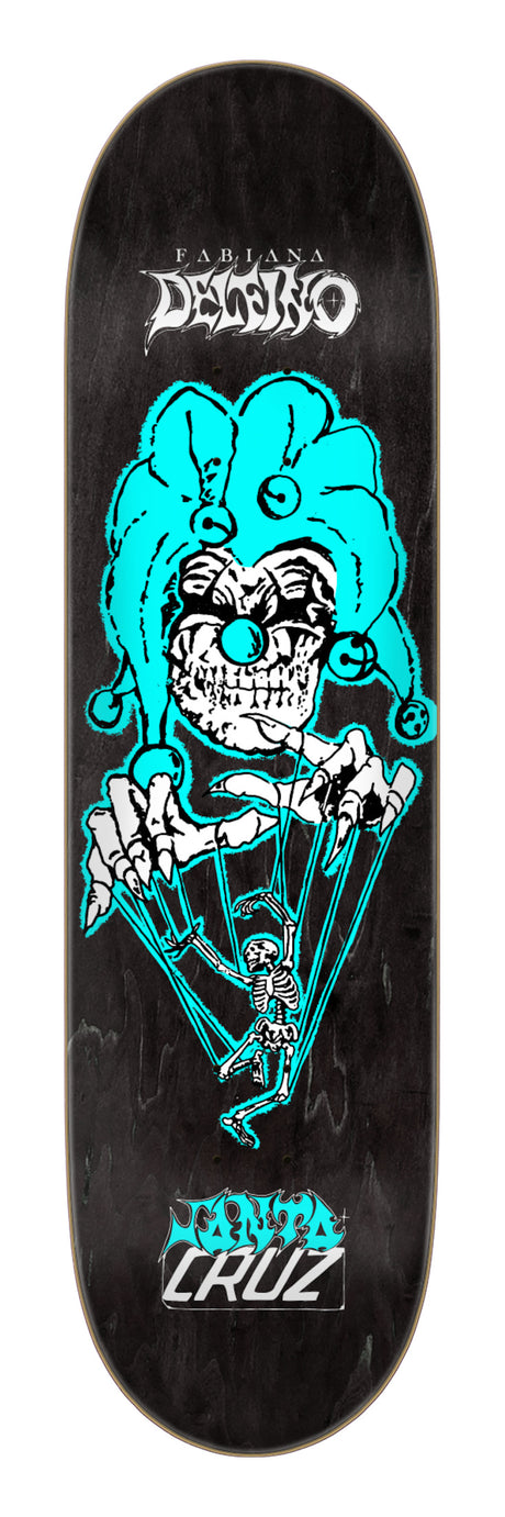 Santa-Cruz Delfino Puppet Master FeelBase Deck black – Vorderansicht