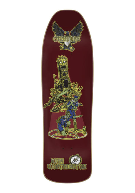 Creature Worthington Scout VX Shaped Deck burgundy – Vorderansicht