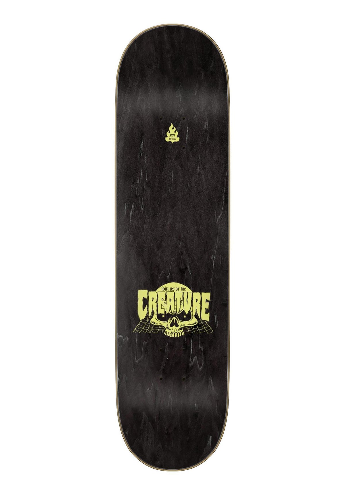Creature Ransom 7 Ply Birch Deck green-black – Rückenansicht