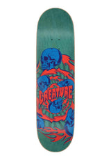 Creature Spiral Skull 7 Ply Birch Deck green – Vorderansicht