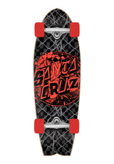 Santa-Cruz Pay Off Dot Shark Cruzer Cruiser-Komplett black – Vorderansicht