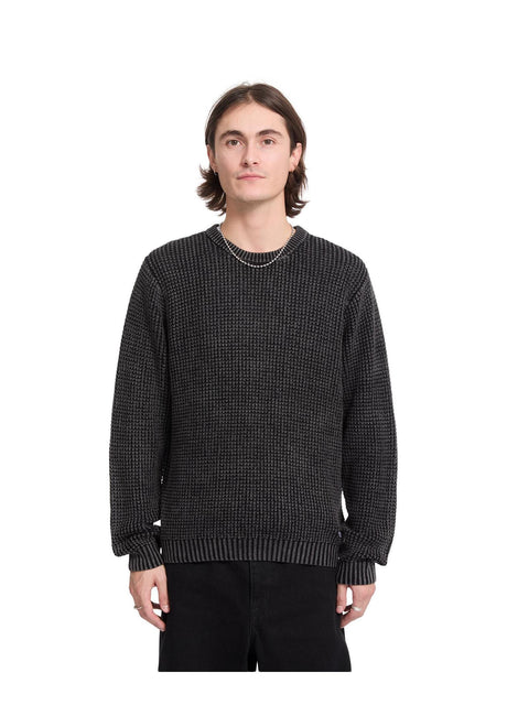 Volcom Thermowhy Strickpullover black – Vorderansicht