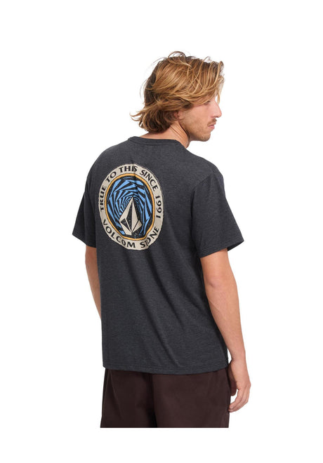 Volcom Ringstone HTH T-Shirt heatherblack – Vorderansicht