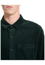 Volcom Fostered II Cord Hemd-Langarm scarab – Seitenansicht