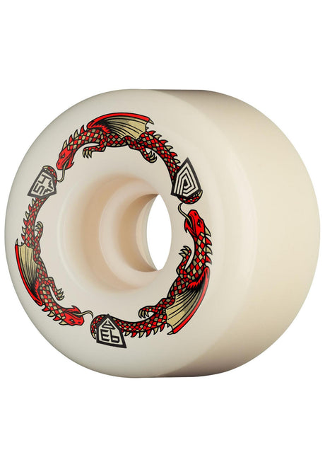 Powell-Peralta Dragons 93A V7 Symmetrical Medium Ride Rolle offwhite – Vorderansicht