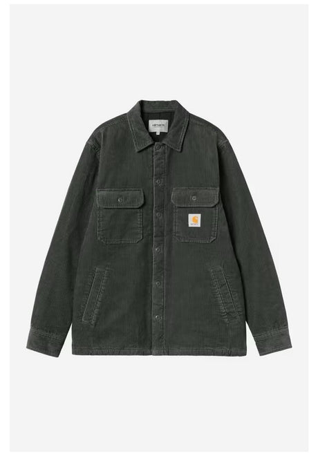 Carhartt WIP Whitsome Shirt Jac Übergangsjacke raven – Vorderansicht