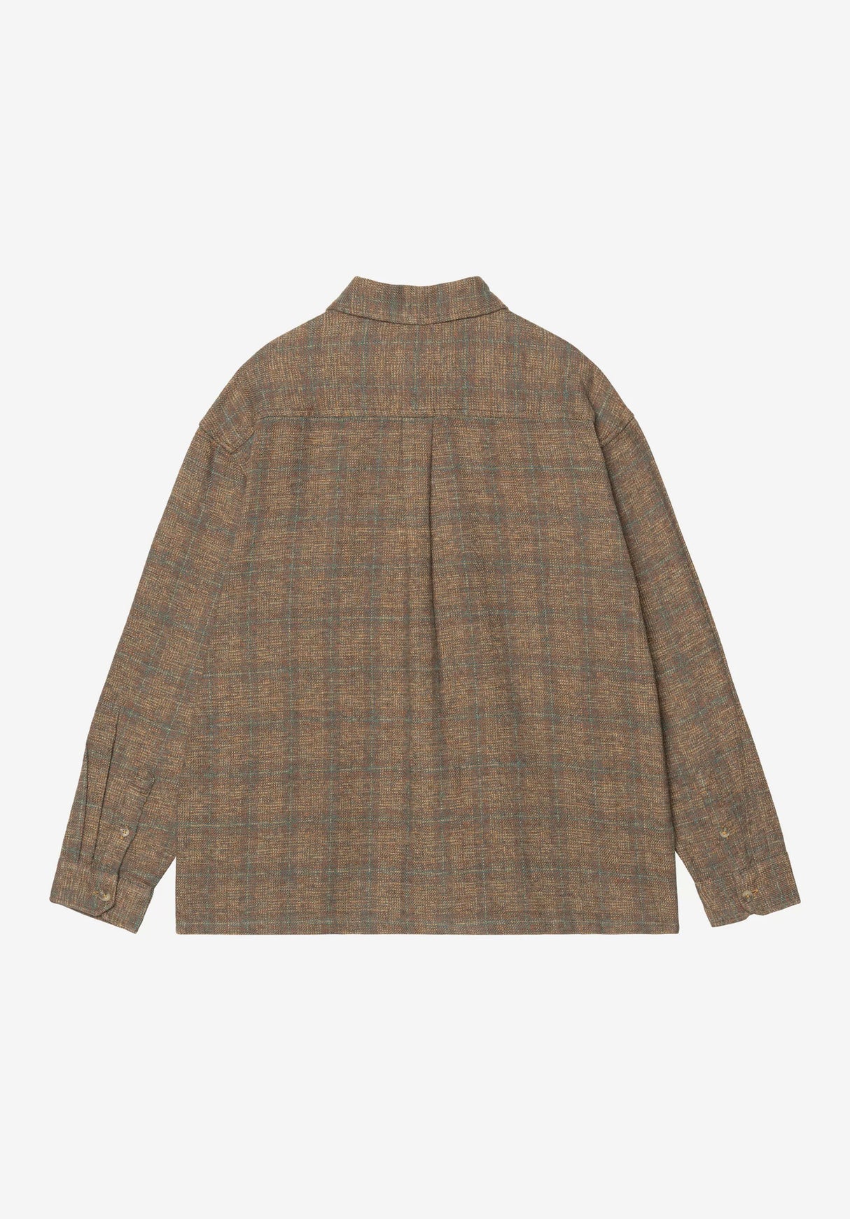 Carhartt WIP Bagley Hemd-Langarm bagleycheck-hamiltonbrown – Rückenansicht