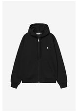 Carhartt WIP Mack Zip-Hoodie black-wax – Vorderansicht