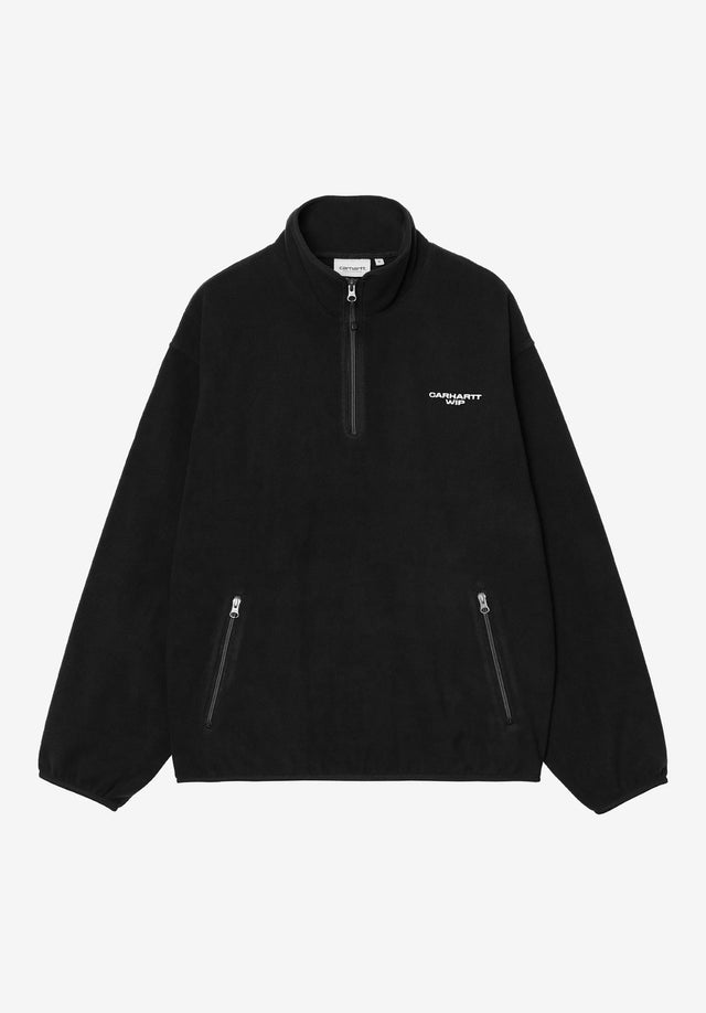 Edmore Half Zip black-white Vorderansicht