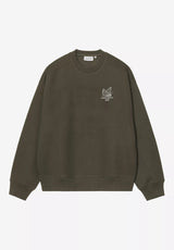 Carhartt WIP Hourglass Sweatshirt cypress-stonewashed – Rückenansicht