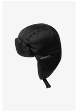 Carhartt WIP Ardon Ear Guard Cap black-shadygrey – Vorderansicht