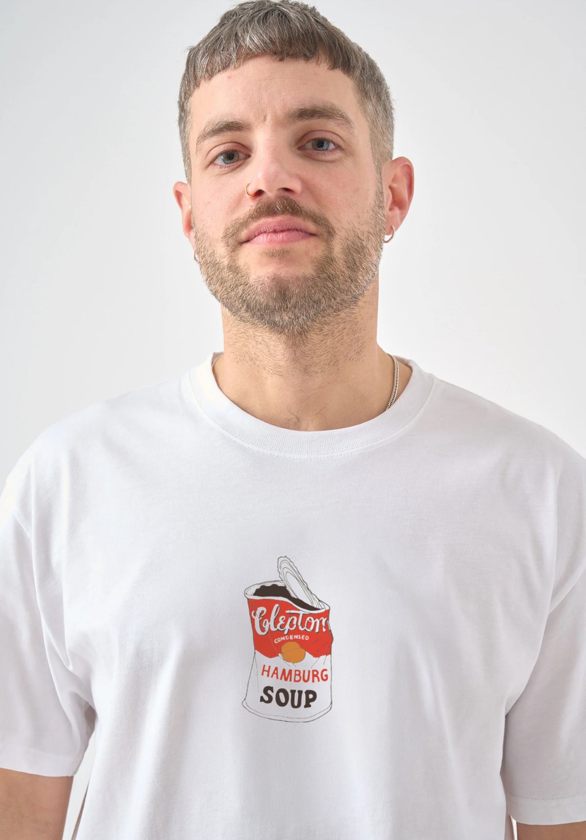 Cleptomanicx Hamburg Soup T-Shirt white – Rückenansicht