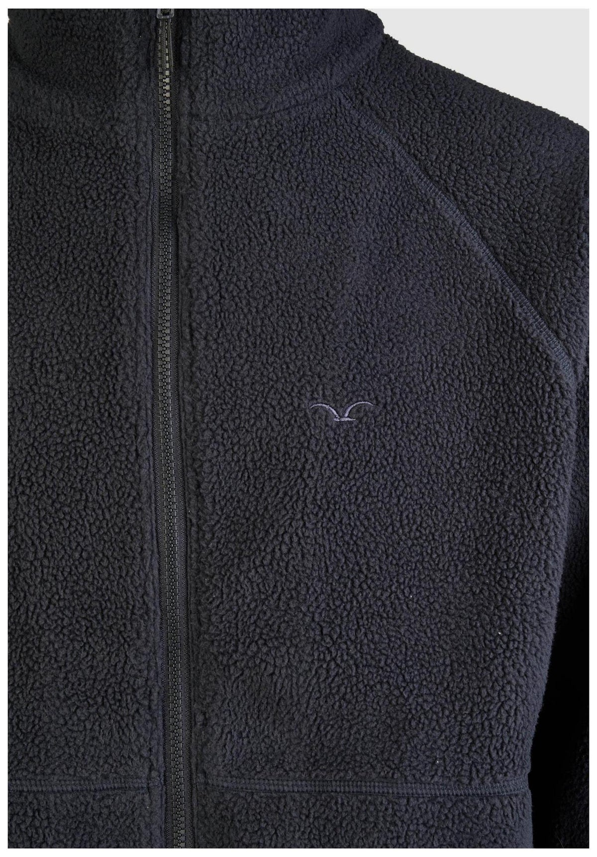 Cleptomanicx Flaneur Sweatshirt bluegraphite – Detailansicht 2