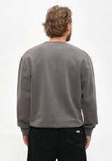 Cleptomanicx Hobbyist Sweatshirt asphalt – Rückenansicht
