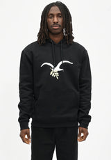 Cleptomanicx Peace Hoodie black – Vorderansicht