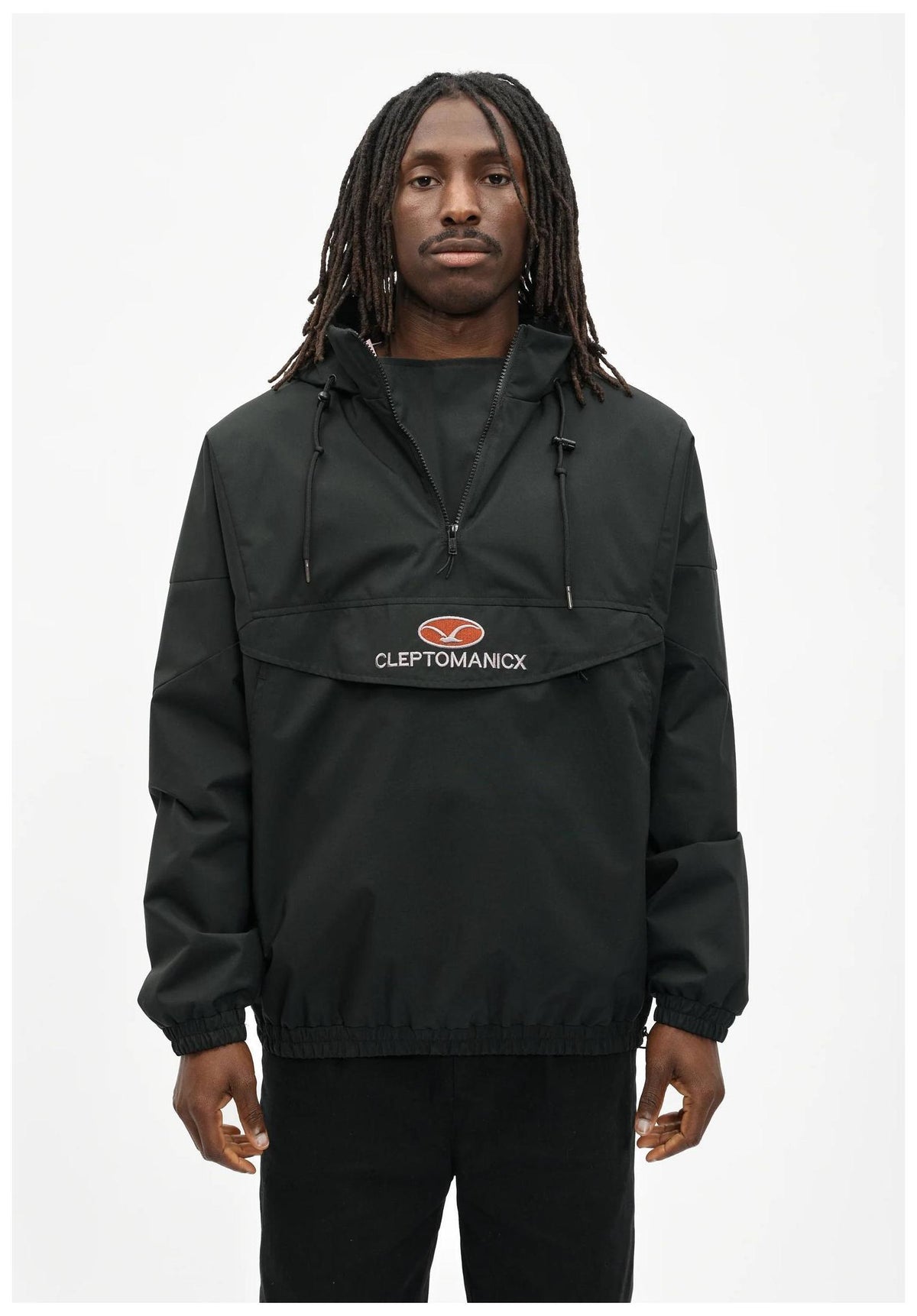Cleptomanicx CityHHooded Übergangsjacke black – Rückenansicht