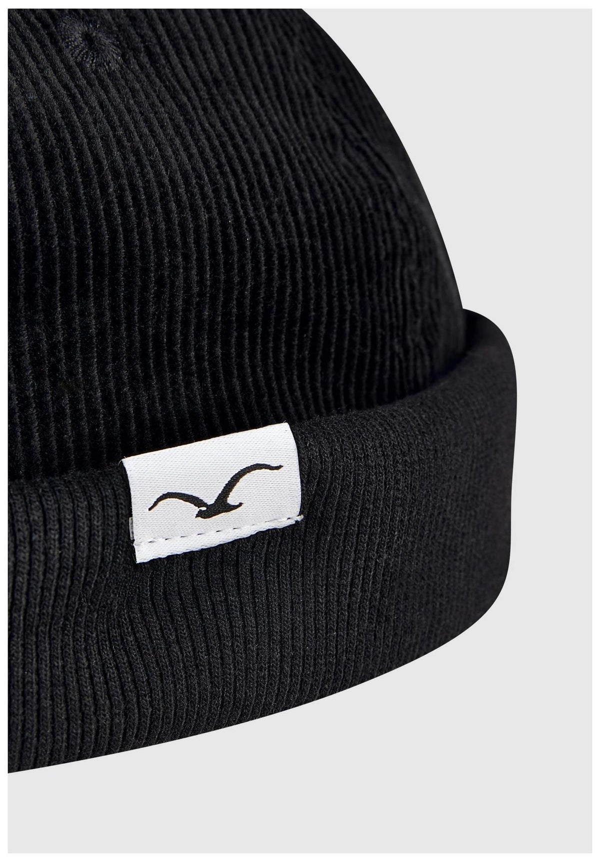 Cleptomanicx Brimless Cord Cap black – Rückenansicht
